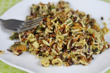 trio de riz aux légumes grillées