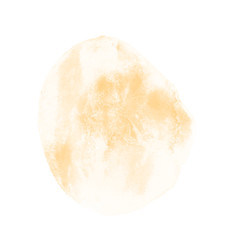 Yellow watercolor isolated brush background