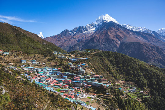 Namche Bazar Village. Sagarmatha National Park, Nepal