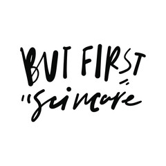 Scincare quotes. Hand lettering for your design