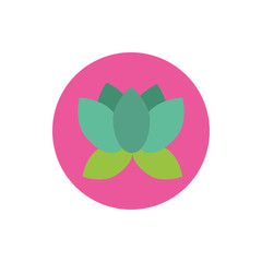 beautifull flower garden spring block and flat style