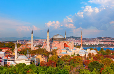 Hagia Sophia museum and ancient church . Hagia Sophia is a former Orthodox basilica, later a mosque, and now a museum