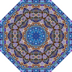 Octagon mandala pattern with oriental motifs. Template for umbrella.