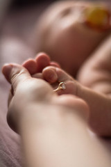 hand, mom, baby, engagement ring, wedding, family, life, baby