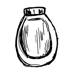 sketched lamp icons set, lamp pencil line vector