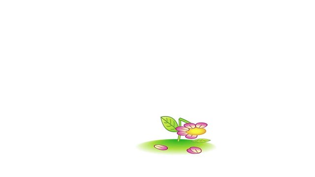 Cartoon stile mans foot in shoes steps on a flower. Destruction of nature, ecology, rare species of plants. The concept of ecology, the destruction of nature, the problems of ecology, do not trample