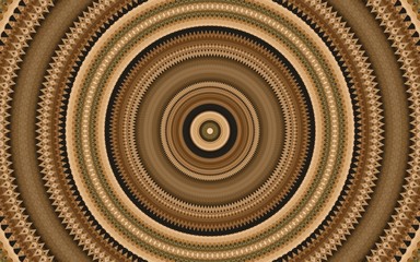 Fototapeta na wymiar Seamless kaleidoscope pattern with a Mandala