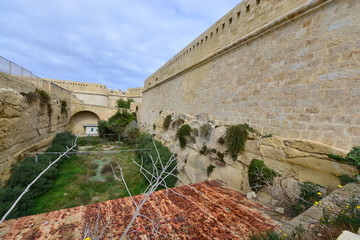 Obraz premium Battlements of Fort St Elmo in Malta