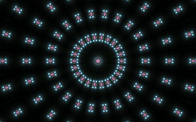 Seamless kaleidoscope pattern with a Mandala
