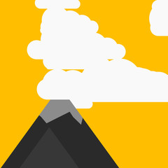 Abstract Random Placed Mountains Panorame Generative Art background illustration