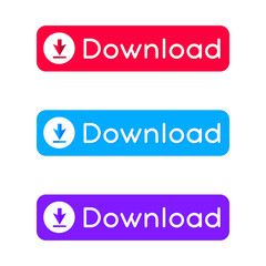 Vector DOWNLOAD button, Download icon