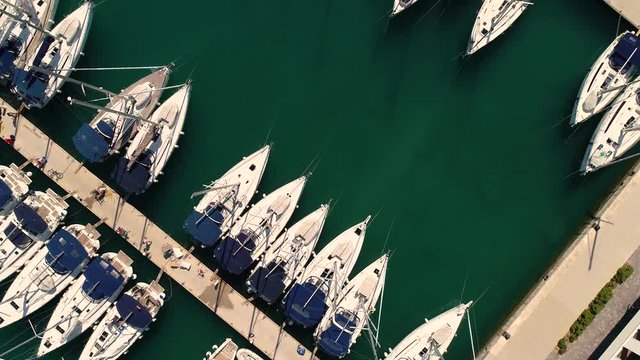 Aerial view of Seget Donji, Croatia