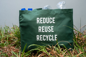 Used Green Bag  For Recycle 