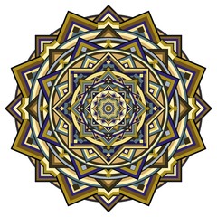 mandala ethnic ornament on white	