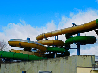 Die Rutschen vom Erlebnisbad