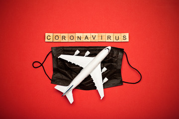 Coronavirus pandemic. Flight ban and closed borders for tourists and travelers with coronavirus (covid 19) from Europe and Asia. Flight ticket refunds and route changes