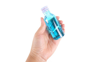 Blue alcohol cleaners and protect for anti becteria from Coronavirus Disease (COVID-19)