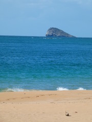 Fototapeta na wymiar plage Deshaies Guadeloupe