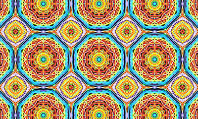 Red kaleidoscope sequence patterns. 4k Abstract multicolored motion graphics background. Or for...