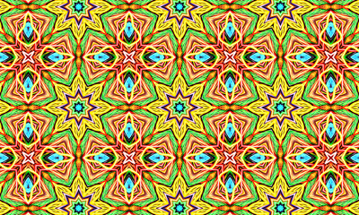 Red kaleidoscope sequence patterns. 4k Abstract multicolored motion graphics background. Or for...