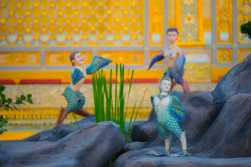 Beautiful stucco art in Royal Crematorium in Thailand
