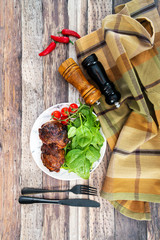 jarrett of cooked pork and its shrimps juice and mustard