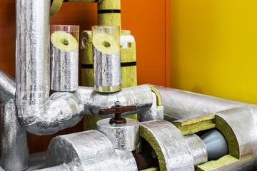 mineral wool cylinders for insulation of pipelines for cooling ventilation and air conditioning...