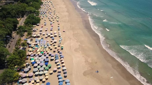 Aerial view of Kuta, Badung, Bali, Indonesia