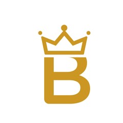Simple and luxury letter B logo design vector template