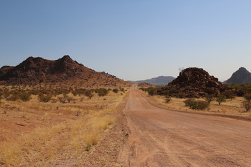 Namibian landscape between Cape Cross and Twyfelfontein