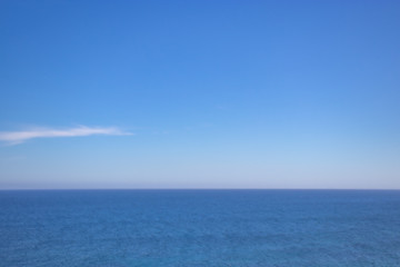 Obraz premium blue sea and sky background
