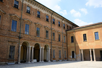 Fototapeta na wymiar Lainate (MI), Italy - June 16, 2018: Villa Litta Borromeo Visconti area, Lainate, Milan, Lombardy, Italy