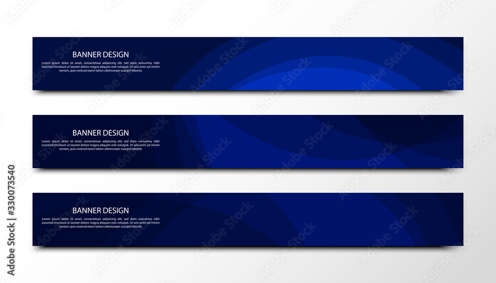 Wall mural abstract vector banners with bright geometric background / annual report / design templates / future