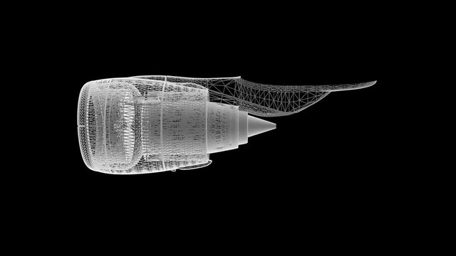 Turbine Engine Wireframe
