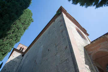 Fototapeta na wymiar Sant'Anna in Camprena convent in Pienza Tuscany Italy
