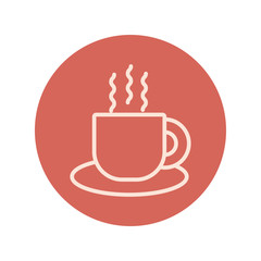 coffee cup drink block style icon