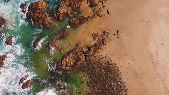 South Africa - Beach Buffelsbaai - drone