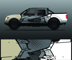 truck decal graphic wrap vector, abstract background