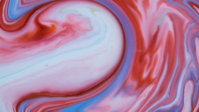 Marbling, multi-colored swirled, stone-like patterns. Paint floating, spreading on the surface of a liquid. Abstract fluid art, ink in motion. Magical marble texture. Ink bloom, blast, paint explosion