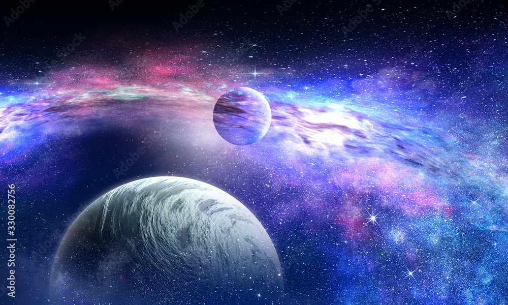 Aufkleber image of outer space. . mixed media