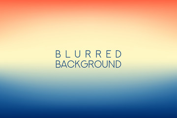 horizontal wide multicolored blurred background. Blue sea neon colors blurred background vector