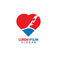 Hand help logo and symbols template icons app