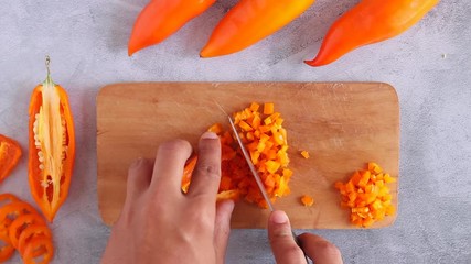 Peruvian yellow pepper. Yellow pepper used in Peruvian cuisine.
