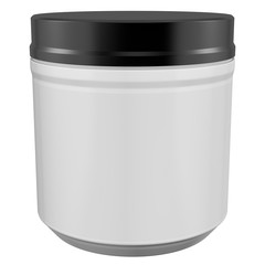  Realistic 3D Bottle Mock Up Template on White Background.3D Rendering 