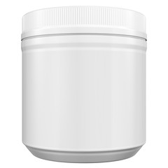  Realistic 3D Bottle Mock Up Template on White Background.3D Rendering 