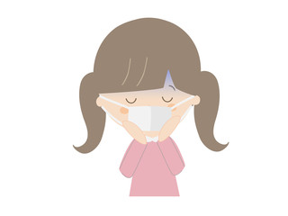 Girl having a cold