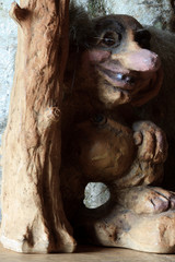 Norwegian trolls souvenirs for sale in a gift shop, Norway, Europe