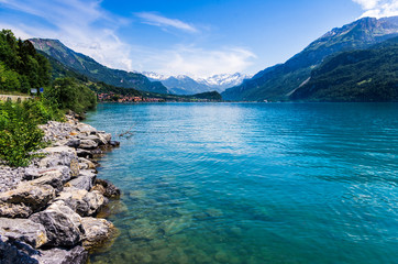 Lake side mountain scape