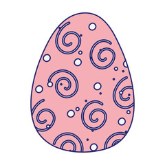 happy easter egg traditional decoration season icon