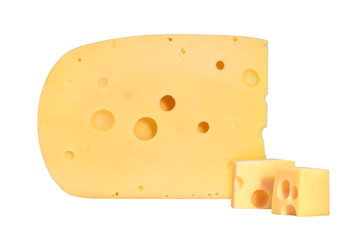 Cheese isolated on white background